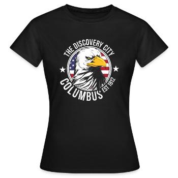 Columbus Ohio - Frauen T-Shirt - Schwarz - Vorne - AI Model Female 172 dark (172cm)