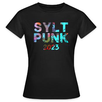sylt punksylt punk,punk,punks,sylt,graffiti - Frauen T-Shirt - Schwarz - Vorne - AI Model Female 172 dark (172cm)