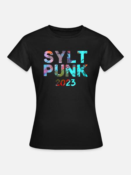 sylt punksylt punk,punk,punks,sylt,graffiti - Frauen T-Shirt - Schwarz