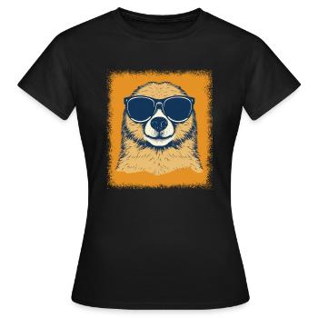 birthday present idea sayings funny sloth joke - Women's T-Shirt - black - Front - AI Model Female 172 dark (172cm)
