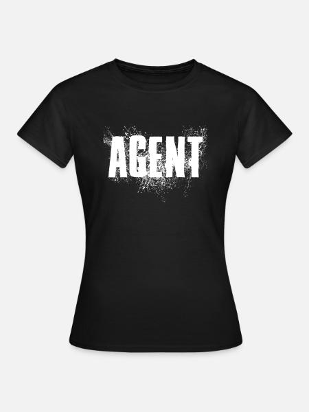 Agent - Frauen T-Shirt - Schwarz