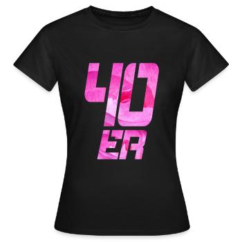 40 - T-shirt Femme - noir - Devant - AI Model Female 172 dark (172cm)