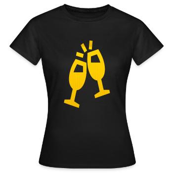 Cheers ! - T-shirt Femme - noir - Devant - AI Model Female 172 dark (172cm)