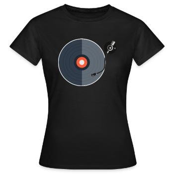 Enregistrez phonographes Cadeau Musique Vinyle - T-shirt Femme - noir - Devant - AI Model Female 172 dark (172cm)