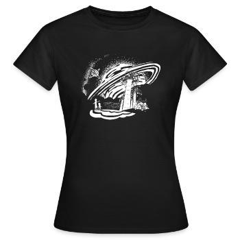 Rick and Morty Dimension 35-C Black and Whte - Women's T-Shirt - black - Front - AI Model Female 172 dark (172cm)