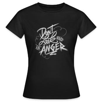 Anger - Frauen T-Shirt - Schwarz - Vorne - AI Model Female 172 dark (172cm)