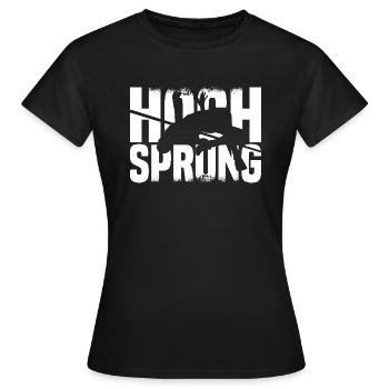 Saut en hauteur - T-shirt Femme - noir - Devant - AI Model Female 172 dark (172cm)