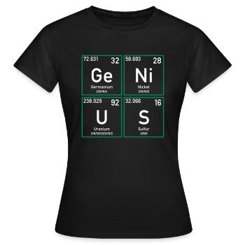 Genius transparent - Frauen T-Shirt - Schwarz - Vorne - AI Model Female 172 dark (172cm)