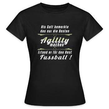 Agility für die Besten - Frauen T-Shirt - Schwarz - Vorne - AI Model Female 172 dark (172cm)