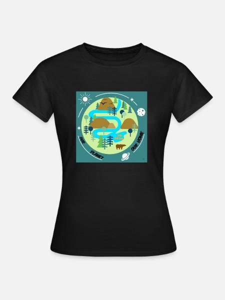 Mather Nature 🐢 - T-shirt Femme - noir