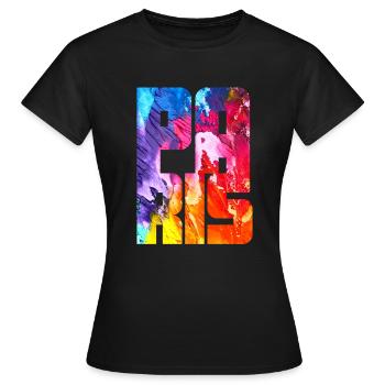 Paris - Women's T-Shirt - black - Front - AI Model Female 172 dark (172cm)