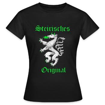 Steiermark - Frauen T-Shirt - Schwarz - Vorne - AI Model Female 172 dark (172cm)