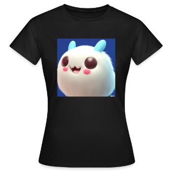 Fluffy Monster - Women's T-Shirt - black - Front - AI Model Female 172 dark (172cm)