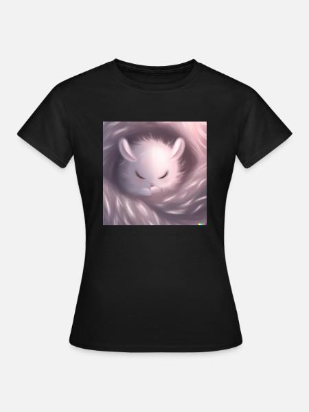 Fluffiges Tierchen - Frauen T-Shirt - Schwarz