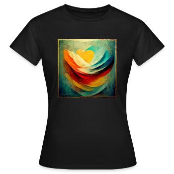 Colorful - Women's T-Shirt - black - Front - AI Model Female 172 dark (172cm)