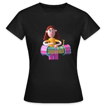 Drôle 8 - T-shirt Femme - noir - Devant - AI Model Female 172 dark (172cm)