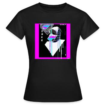 Cyber - Frauen T-Shirt - Schwarz - Vorne - AI Model Female 172 dark (172cm)