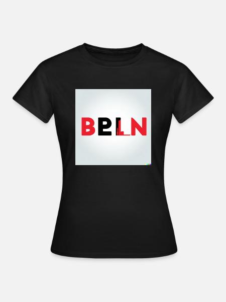 BERLIN Design Black´n Red - Frauen T-Shirt - Schwarz