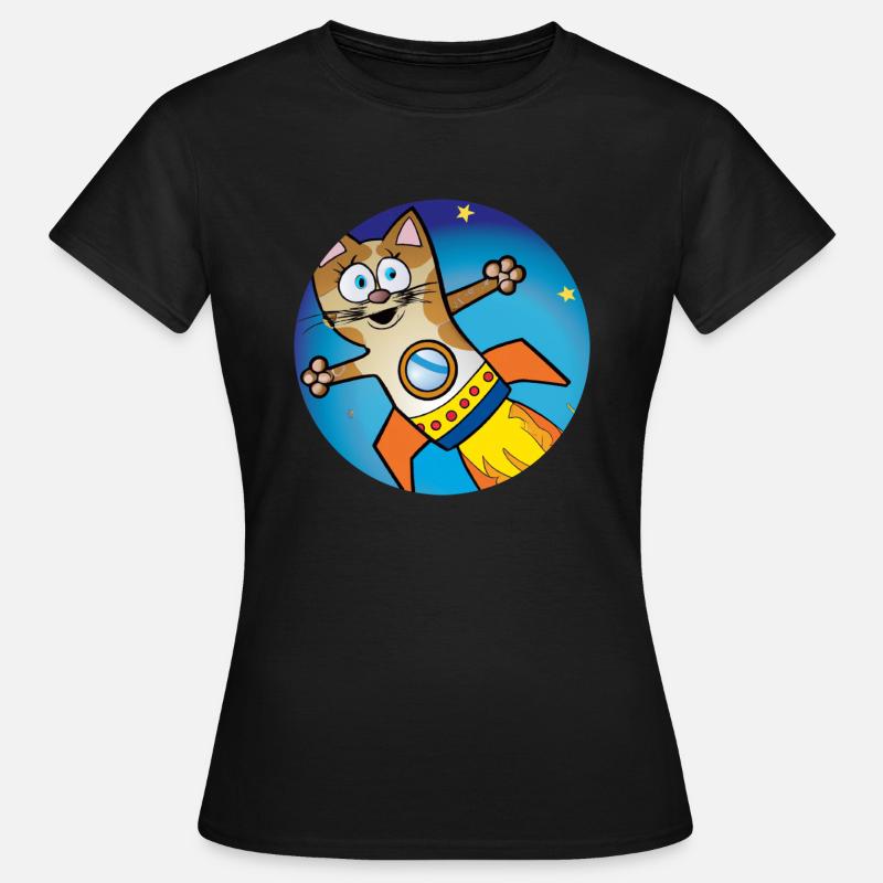 Rocket Cat - Women's T-Shirt - black