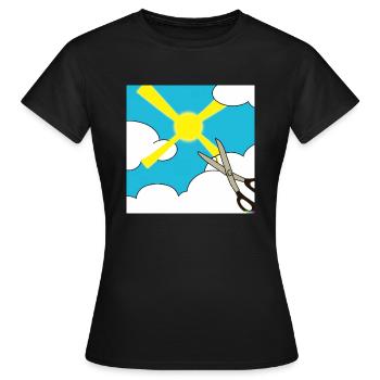 Été - T-shirt Femme - noir - Devant - AI Model Female 172 dark (172cm)