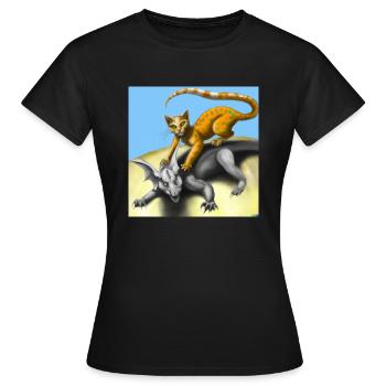 Iron Scales - T-shirt Femme - noir - Devant - AI Model Female 172 dark (172cm)