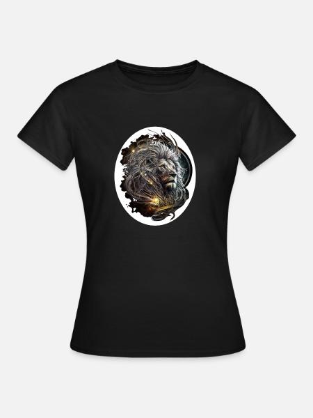 Löwe des Lichts - Frauen T-Shirt - Schwarz