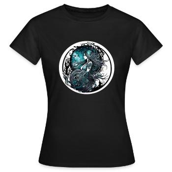 femme prêtresse - T-shirt Femme - noir - Devant - AI Model Female 172 dark (172cm)