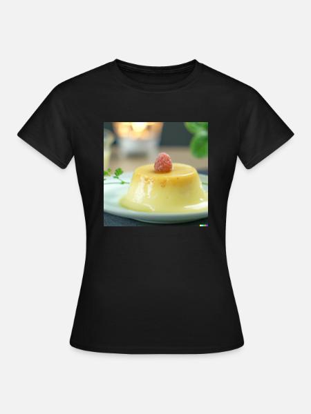 Vanillesosse in Pudding - Frauen T-Shirt - Schwarz