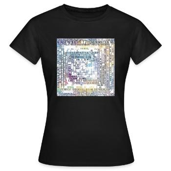 zeitloser stiel - Frauen T-Shirt - Schwarz - Vorne - AI Model Female 172 dark (172cm)