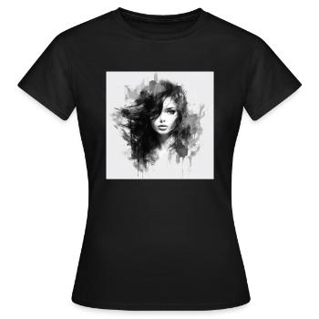 Classy woman 3 - Women's T-Shirt - black - Front - AI Model Female 172 dark (172cm)