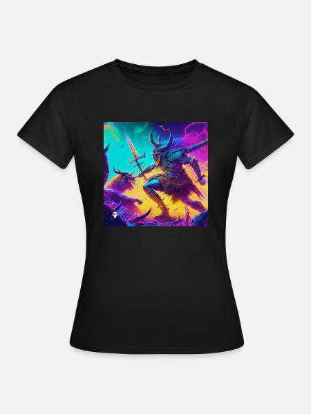 Cyber Viking - Frauen T-Shirt - Schwarz