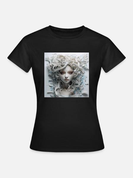 Prinzessin aus Papier - Frauen T-Shirt - Schwarz