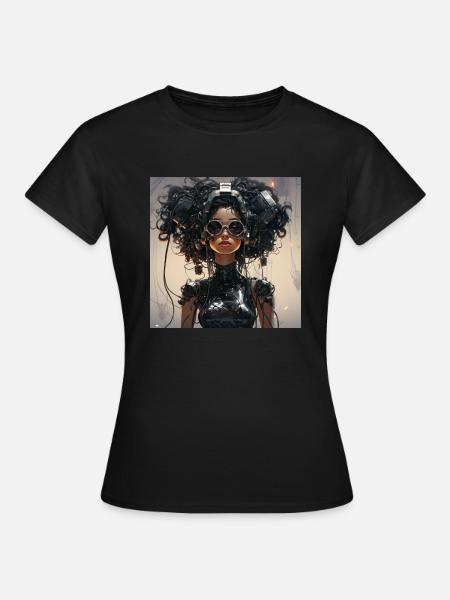 Cyber Punk - T-shirt Femme - noir