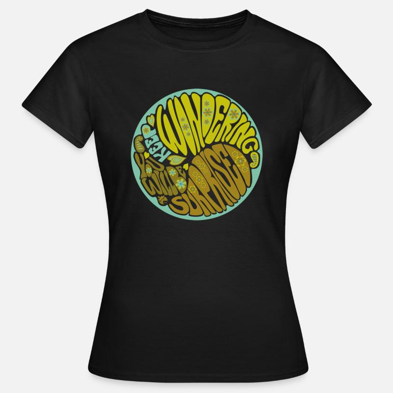 Keep Wondering Green - Women's T-Shirt - black