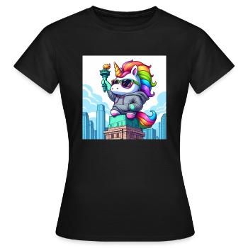 Freihorn statue - Women's T-Shirt - black - Front - AI Model Female 172 dark (172cm)
