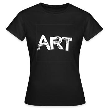 Art - T-shirt Femme - noir - Devant - AI Model Female 172 dark (172cm)