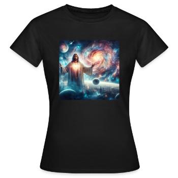 Image 24 - T-shirt Femme - noir - Devant - AI Model Female 172 dark (172cm)