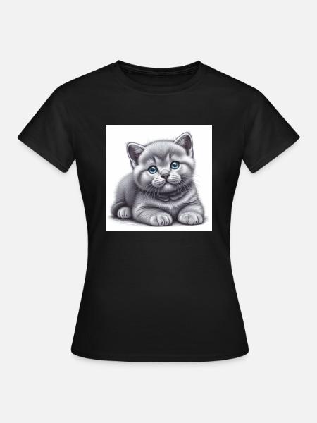 Britisch Kurzhaar - Frauen T-Shirt - Schwarz