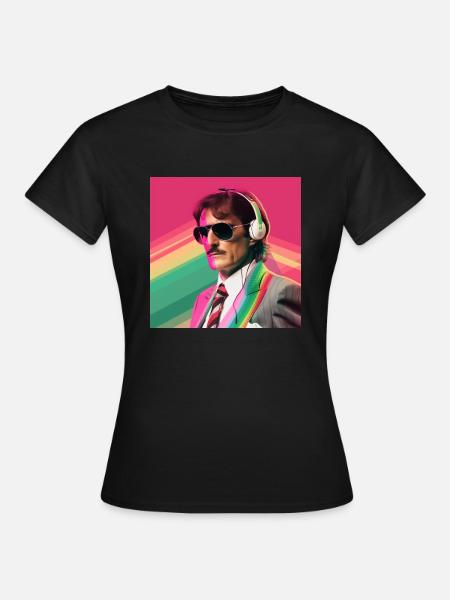 Italienische Vaporwave - Frauen T-Shirt - Schwarz