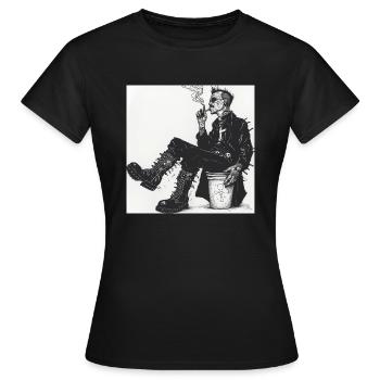 Rebel Priest - Women's T-Shirt - black - Front - AI Model Female 172 dark (172cm)
