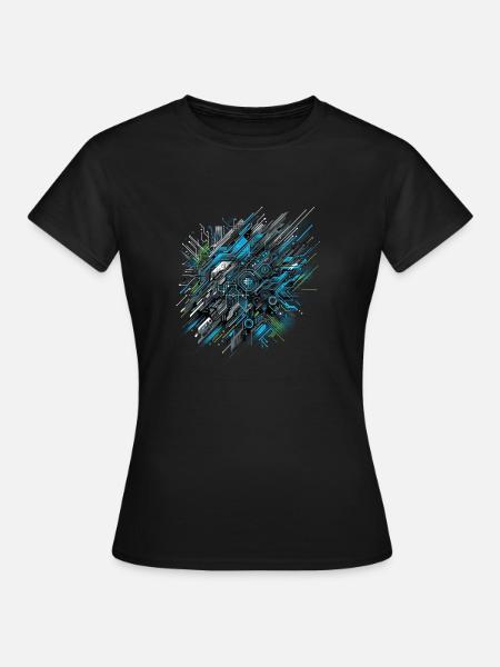 Vitesse du réseau neuronal - T-shirt Femme - noir