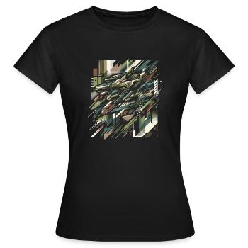 Camouflage Burst - Women's T-Shirt - black - Front - AI Model Female 172 dark (172cm)