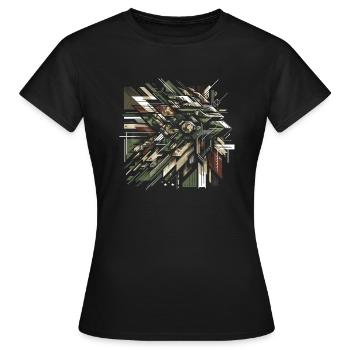 Frappe tactique - T-shirt Femme - noir - Devant - AI Model Female 172 dark (172cm)