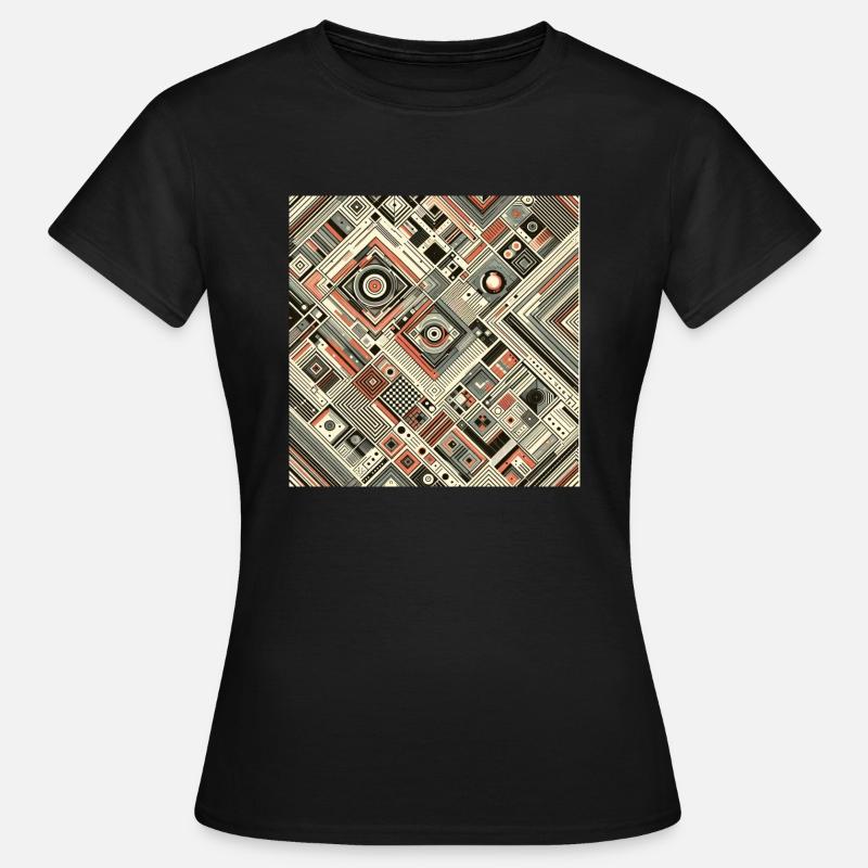 Retro abstract2 - Women's T-Shirt - black