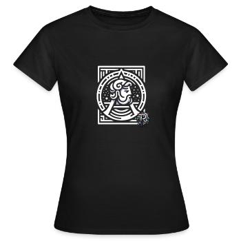 MytheLambda - T-shirt Femme - noir - Devant - AI Model Female 172 dark (172cm)