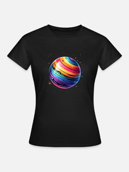 LGBTQ Planet - Frauen T-Shirt - Schwarz