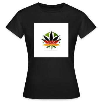 logo hemp germany - Frauen T-Shirt - Schwarz - Vorne - AI Model Female 172 dark (172cm)