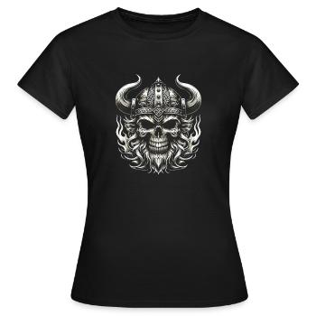 Héritage nordique - T-shirt Femme - noir - Devant - AI Model Female 172 dark (172cm)