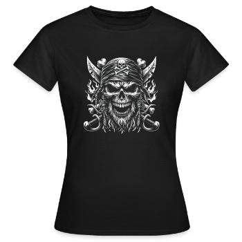 Flamme de la haute mer - T-shirt Femme - noir - Devant - AI Model Female 172 dark (172cm)