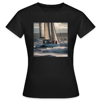 Bravery on the High Seas: Seafarers' Day - Women's T-Shirt - black - Front - AI Model Female 172 dark (172cm)